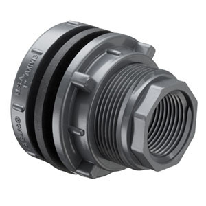 Schedule 80 PVC Product - Tank Adapter: Old Style w/ Neoprene Gaskets Schedule 80 PVC Product - Tank Adapter: Old Style w/ Neoprene Gaskets
