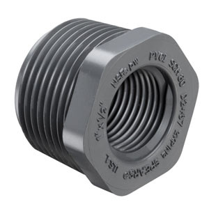 Schedule 80 Fitting - Reducer Bushing (T.T) Flush Style Schedule 80 Fitting - Reducer Bushing (T.T) Flush Style