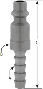 1/2" BODY SIZE PLUG - STRAIGHT THROUGH - ELECTROLESS NICKEL 1/2" BODY SIZE PLUG - STRAIGHT THROUGH - ELECTROLESS NICKEL
