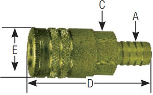 1/4" BODY SIZE SOCKET - ONE WAY VALVED - SLEEVE GUARD 1/4" BODY SIZE SOCKET - ONE WAY VALVED - SLEEVE GUARD