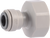 PART FC - FEMALE CONNECTOR - BSP THREAD - ACETAL PART FC - FEMALE CONNECTOR - BSP THREAD - ACETAL