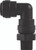 PART SE - SWIVEL ELBOW - BSPT THREAD - METRIC - BLACK ACETAL