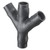 Schedule 80 Fitting - Fabricated Double-Wye Schedule 80 Fitting - Fabricated Double-Wye