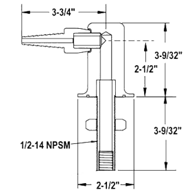 Deck Mount Turret (No Valve)