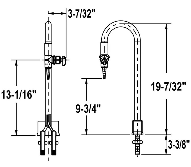 Recirculating Deck Mount Fixture