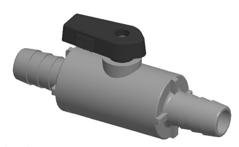 Plastic Ball Valves: Series 638 - HOSE BARB X HOSE BARB