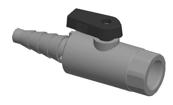 Plastic Ball Valves: Series 638 - TAPERED BARB X FEMALE