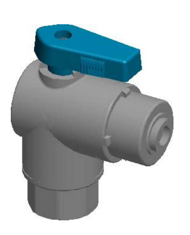 Plastic Ball Valves: Series 657 - FEMALE X PUSH-CONNECT
