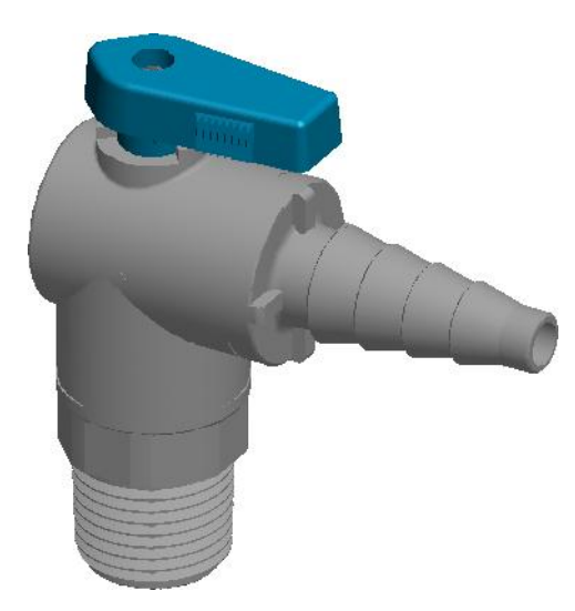 Plastic Ball Valves: Series 657 - MALE X TAPERED BARB