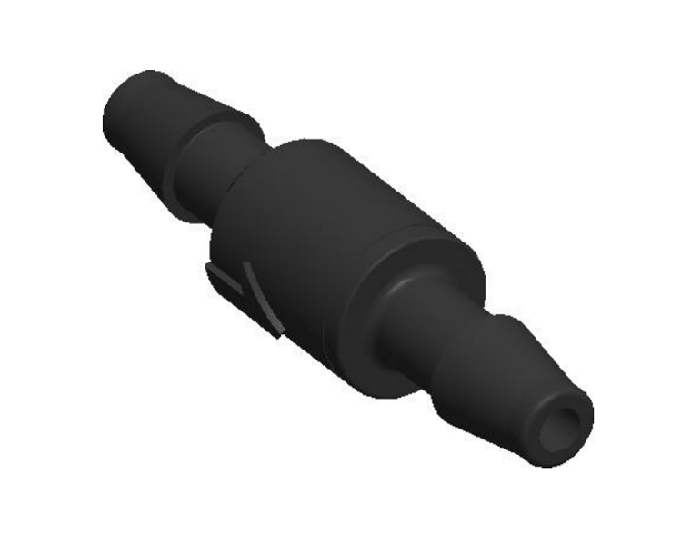 Miniature Check Valves: Series 695 - HOSE BARB X HOSE BARB - Black Poly