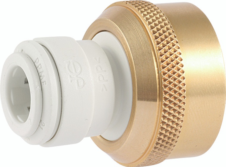 PART BGHT - BRASS GARDEN HOSE THREAD FEMALE CONNECTOR - ACETAL