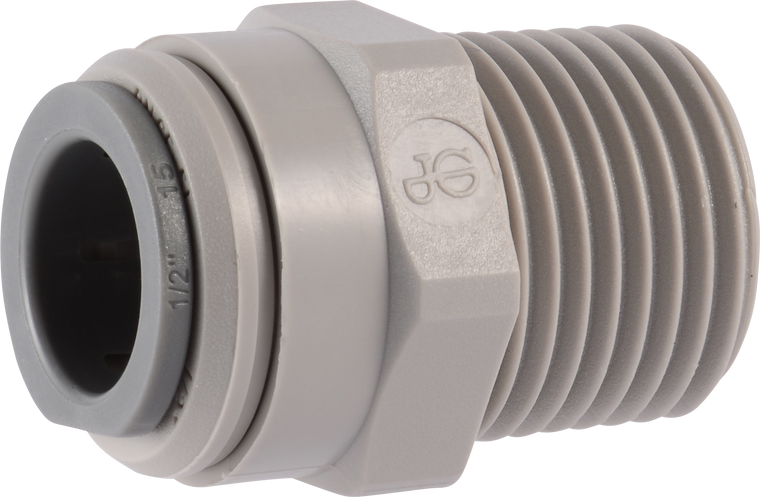 PART MC - MALE CONNECTOR - BSPT THREAD - ACETAL
