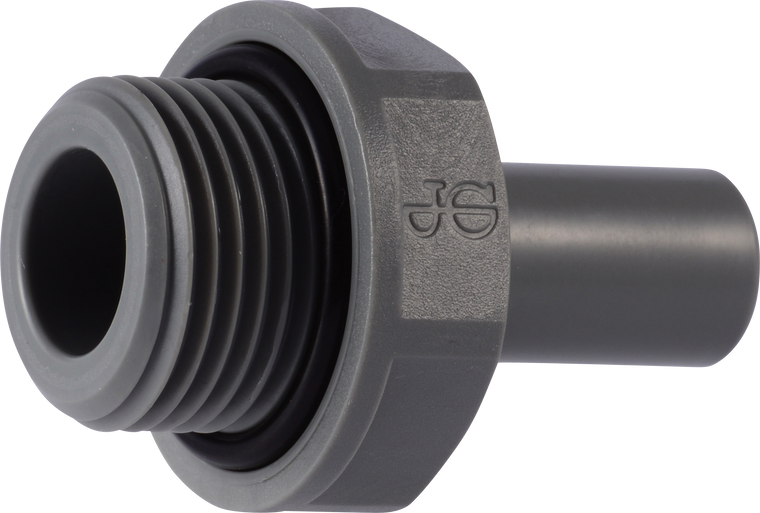 PART MT - MALE TUBE STEM ADAPTER - BSPP THREAD - ACETAL