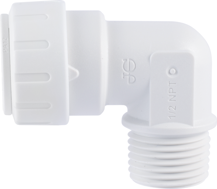 SPEEDFIT PLUMBING FITTINGS - MALE FIXED ELBOW - WHITE