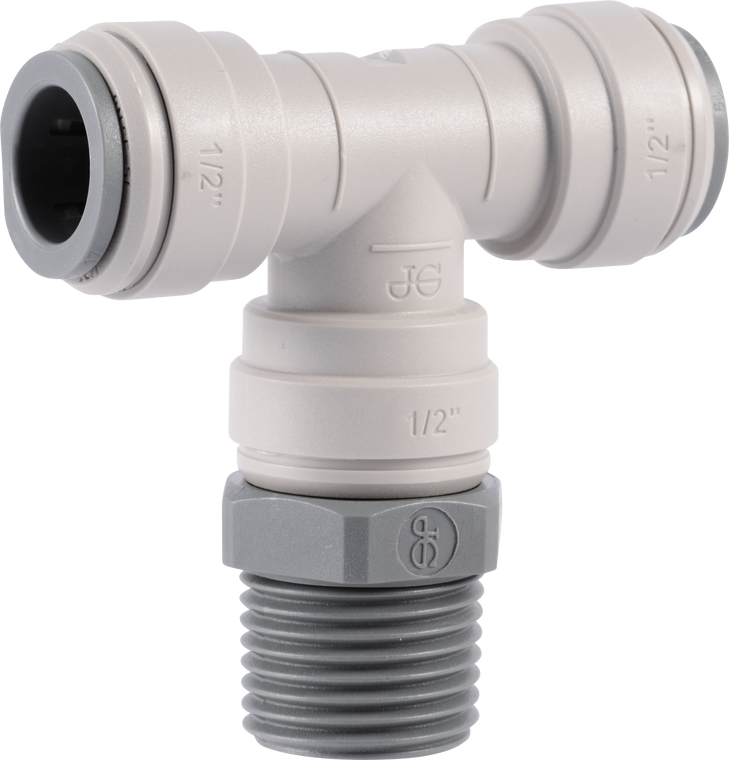 PART SBT - SWIVEL BRANCH TEE - BSPT THREAD - ACETAL