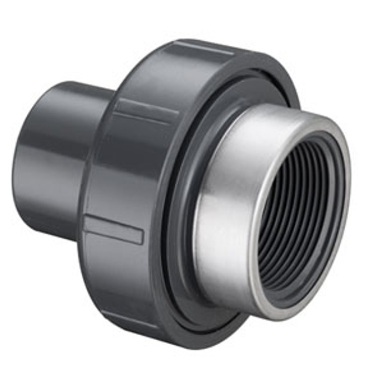 Schedule 80 Fitting - Union 2000: Special Reinforced w/ FKM O-Ring Seal