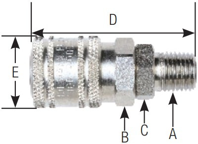 1/2" BODY SIZE SOCKET - ONE WAY VALVED - STANDARD
