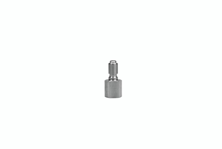 1/8" BODY SIZE PLUG - ONE WAY VALVED - ELECTROLESS NICKEL