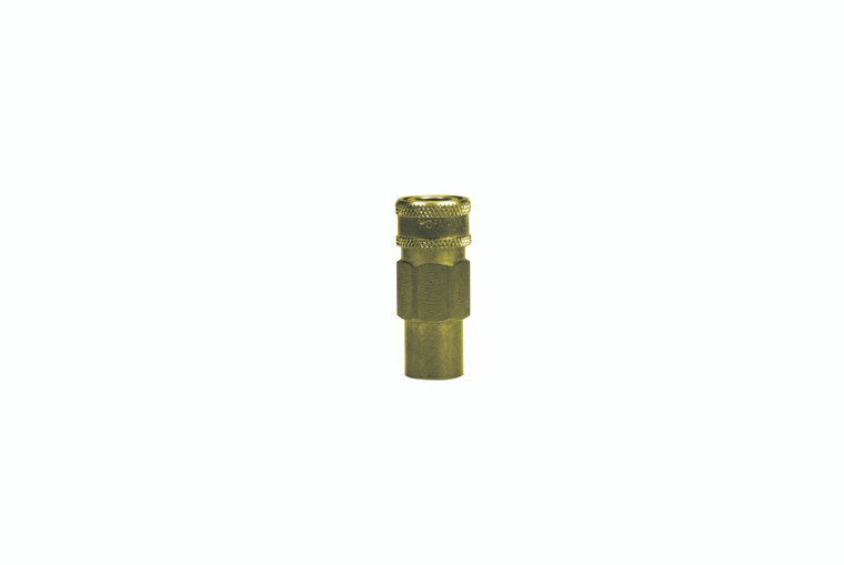 1/8" BODY SIZE SOCKET - ONE WAY VALVED - BRASS