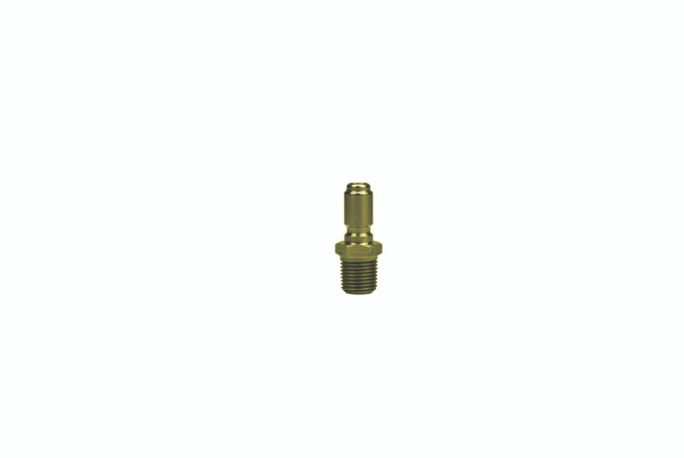 1/8" BODY SIZE PLUG - STRAIGHT THROUGH - BRASS
