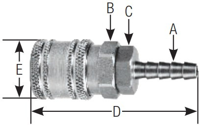 3/8" BODY SIZE SOCKET - ONE WAY VALVED - STANDARD