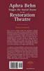 Aphra Behn Stages the Social Scene in the Restoration Theatre