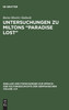 Untersuchungen zu Miltons "Paradise lost"