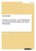Volunteer Tourismus - eine Marktanalyse des deutschen Reisemarktes mit GB als Benchmark