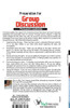 Preparation for Group Discussion