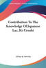 Contribution To The Knowledge Of Japanese Lac, Ki-Urushi