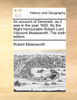 An account of Denmark, as it was in the year 1692. By the Right Honourable Robert Lord Viscount Molesworth. The sixth edition.
