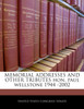 MEMORIAL ADDRESSES AND OTHER TRIBUTES hon. paul wellstone 1944 -2002
