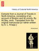 Extracts from a Journal of Travels in North America, consisting of an account of Boston and its vicinity. By Ali Bey, andc. Translated from the original manuscript [or rather written by S. L. Knapp.]