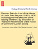 Random Recollections of the House of Lords, from the year 1830 to 1836. Including personal sketches of the leading Members. By the author of "Random Recollections of the House of Commons" [James Grant].