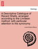 A Descriptive Catalogue of Recent Shells, arranged according to the Linnæan method