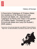 A   Descriptive Catalogue of Chateau Malet, the Residence of Sir Edward and Lady Ermyntrude Malet, Etc. (Alphabetical Catalogue of Plants and Trees in