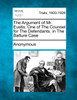 The Argument of Mr. Eustis, One of The Counsel for The Defendants. in The Batture Case