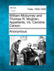 William Mcburney and Thomas R. Mcghan, Appellants, Vs. Caroline Carson.