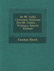 De M. Tullii Ciceronis Oratione Pro M. Coelio...