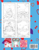 Valentine's day colorink book for kids animals