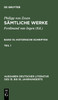 Sämtliche Werke. Bd 15