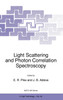Light Scattering and Photon Correlation Spectroscopy