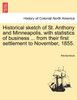 Historical sketch of St. Anthony and Minneapolis, with statistics of business ... from their first settlement to November, 1855.