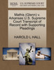 Mathis (Glenn) v. Arkansas U.S. Supreme Court Transcript of Record with Supporting Pleadings