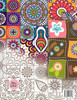 Vintage Quilt patterns coloring book for adults relaxation