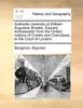 Authentic memoirs of William Augustus Bowles, Esquire, Ambassador from the United nations of Creeks and Cherokees, to the Court of London.