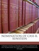 Nomination Of Cass R. Sunstein