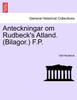 Anteckningar om Rudbeck's Atland. (Bilagor.) F.P.
