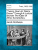 "Twenty Years in State's Prison" Through A Judicial Blunder The Case of Alfred Schwitofsky