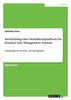 Entwicklung einer Simulationsplattform für Demand Side Management Systeme